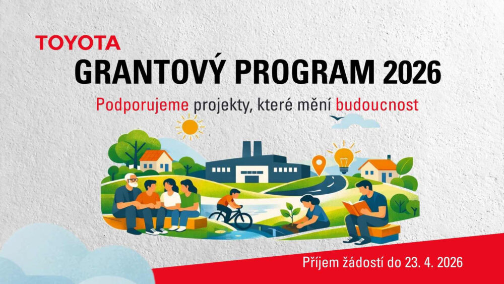 Toyota v Kolíně otevírá grantový program pro&nbsp;rok&nbsp;2026